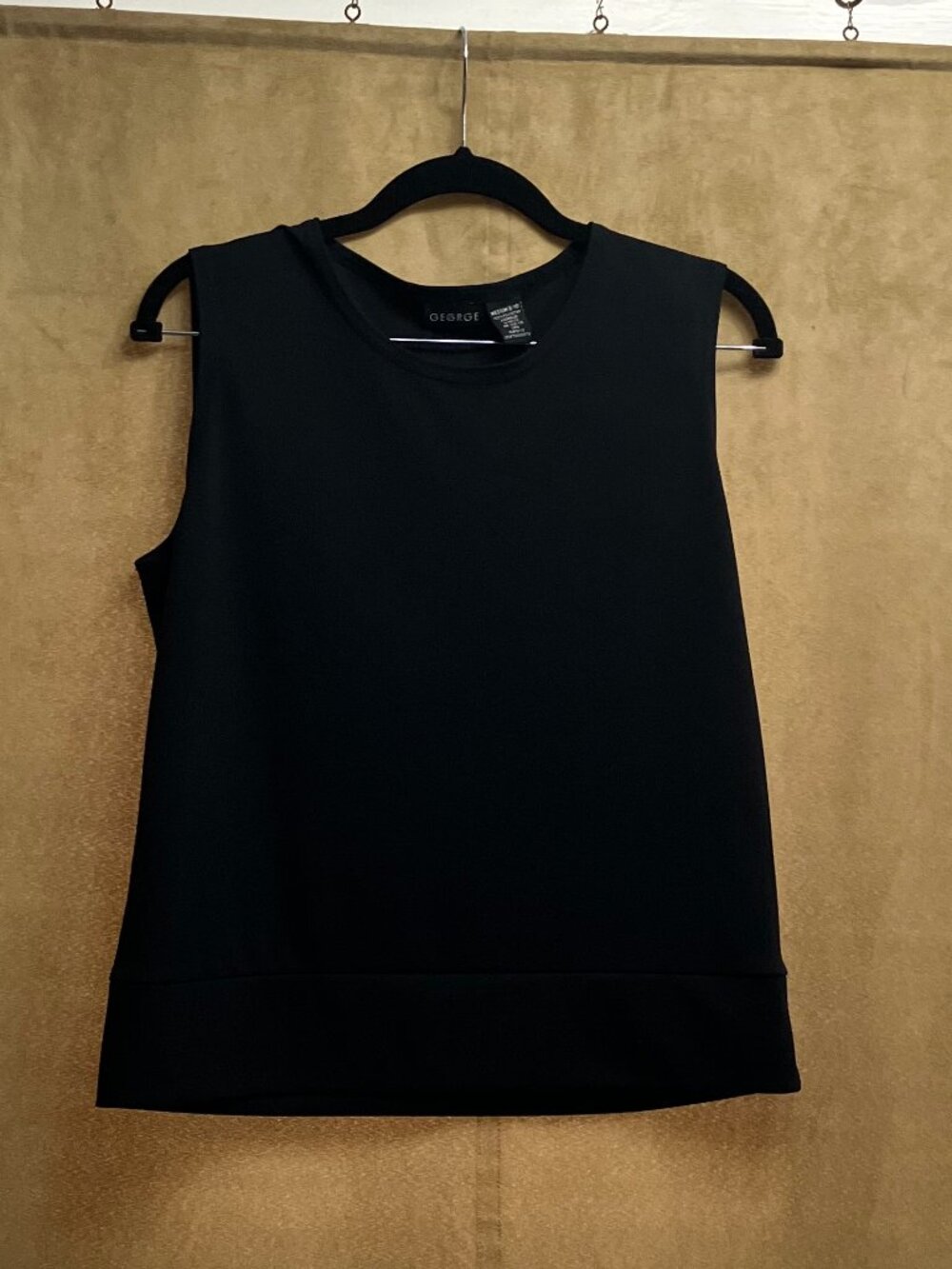 GEORGE Black Pullover Sleveless Top (M)